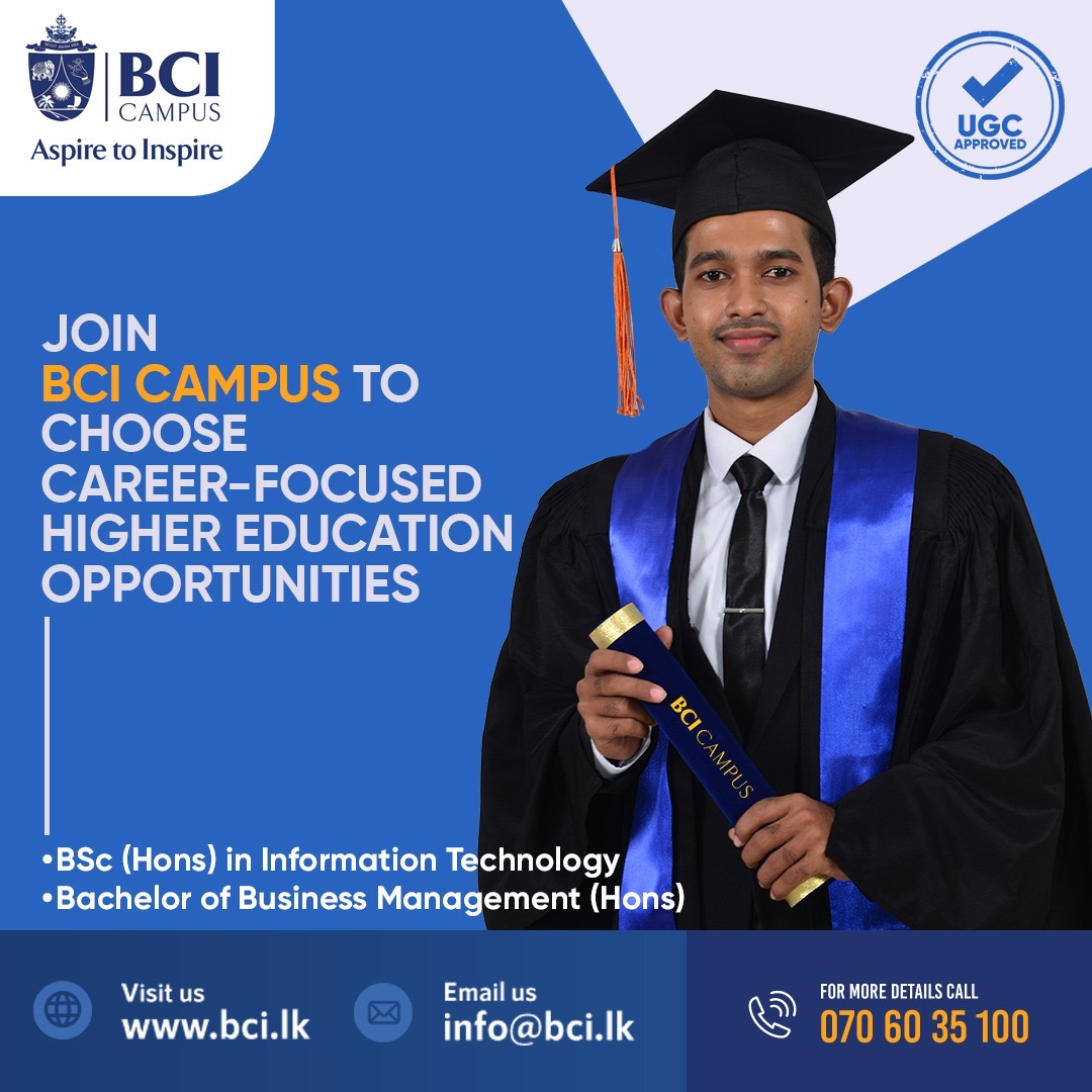UGC Approved Internationally Recognized Degrees from BCI Campus Kandy